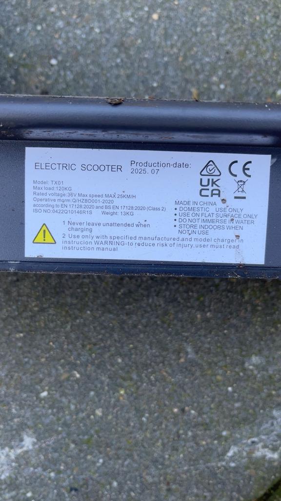 Elektrische Step - TX01 - Max 25km/u, Ophalen, Gebruikt