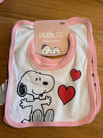 Nieuwe Snoopy Slabbers - Set van 3 beschikbaar voor biedingen