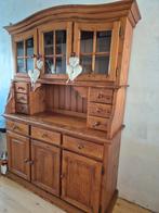 Houten Buffetkast met Glasdeuren, Huis en Inrichting, Kasten | Buffetkasten, Ophalen, Gebruikt, 25 tot 50 cm