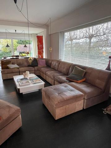 Lederen modular sofa vintage 9 modules beschikbaar voor biedingen