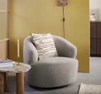 by fonQ Hug Draaibare Fauteuil Bouclé Greige | Van €549, nu, Byfonq, Byfonq, Nieuw, 75 tot 100 cm