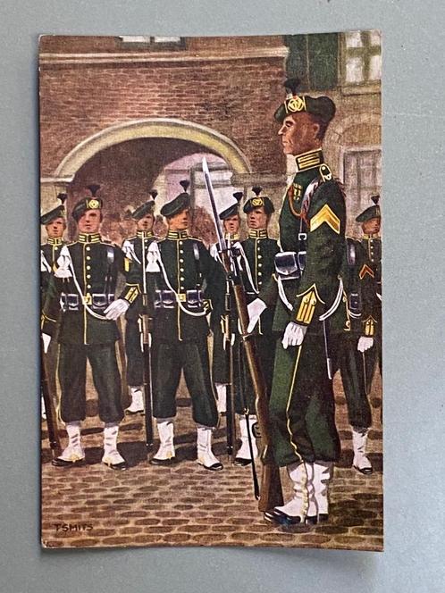 Ansichtkaart Garde regiment Jagers 1949   Militair, Verzamelen, Militaria | Algemeen, Landmacht, Foto of Poster, Nederland, Ophalen of Verzenden