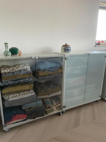 1 unieke IKEA Ivar kast met glazen deuren 80cmx82cmx29cm - afbeelding 13