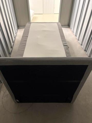 Grijze Boxspring 90x200 - Zo Goed Als Nieuw beschikbaar voor biedingen