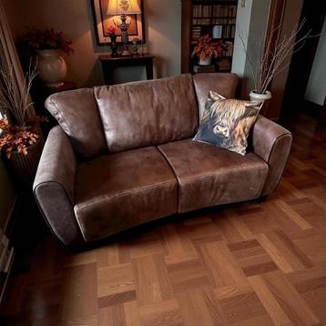 Leren bankstel - Landelijk/Industrieel - 160cm beschikbaar voor biedingen