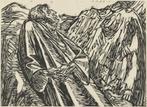 Ernst Barlach (1870-1938) Lithografie 'Die Felsen' 1920-21., Antiek en Kunst, Ophalen of Verzenden