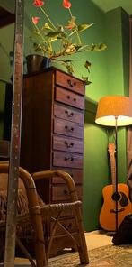 Houten Ladekast, Minder dan 50 cm, Gebruikt, Ophalen of Verzenden, Met lade(s)