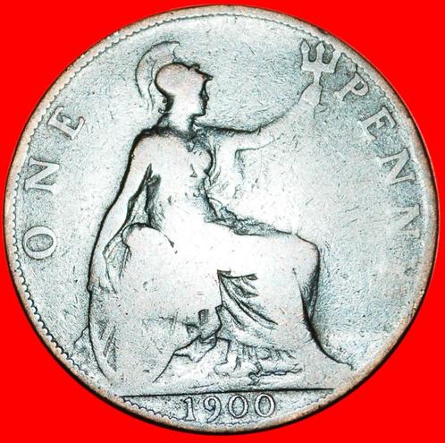 ⰆMISTRESS OF SEAS: GREAT BRITAIN PENNY 1900 VICTORIA 1837-19, Postzegels en Munten, Munten | Europa | Niet-Euromunten, Losse munt