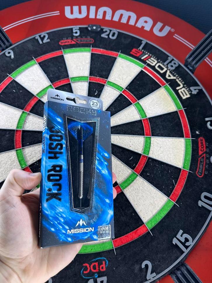 GLOEDNIEUW! Josh Rock Dartpijlen - 23 gram, 80% Tungsten, Sport en Fitness, Darts, Nieuw, Pijlen, Ophalen of Verzenden