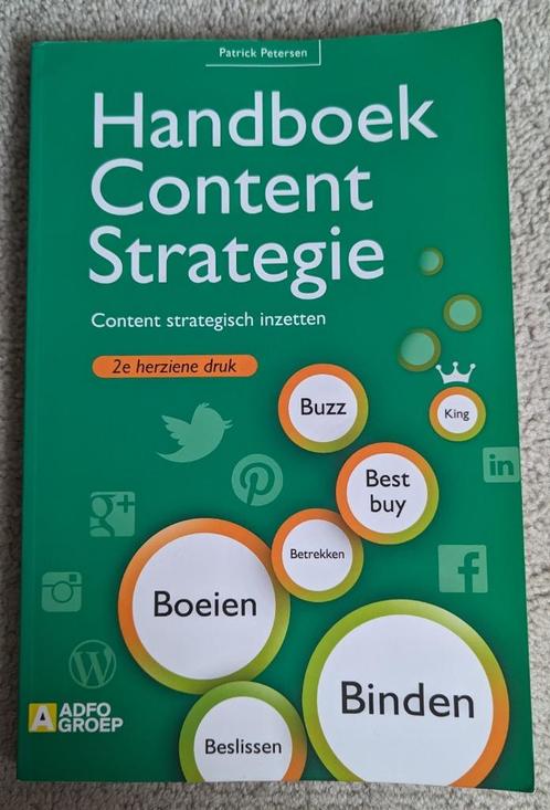 Boek Handboek content strategie (2e druk) - Patrick Petersen, Boeken, Economie, Management en Marketing, Zo goed als nieuw, Economie en Marketing