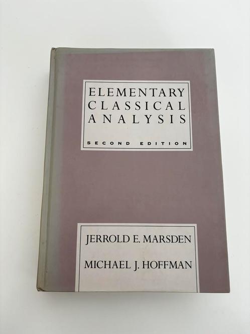 Elementary classical analysis, Boeken, Studieboeken en Cursussen, Gelezen, WO, Beta, Verzenden