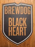Bierviltje - Brewdog, Black Heart, Verzamelen, Biermerken, Ophalen of Verzenden, Zo goed als nieuw, Viltje(s), Overige merken