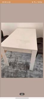 GRATIS Hoogglans witte eettafel, Huis en Inrichting, Tafels | Eettafels, Ophalen, Kunststof, 50 tot 100 cm, Zo goed als nieuw