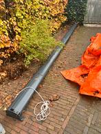 Knikarm zonnescherm - Somfy motor + afstandsbediening, Tuin en Terras, Zonneschermen, Ophalen, Gebruikt, 450 cm of meer, Elektrisch