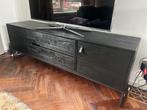 Dressoir kast zwart WOOOD, Huis en Inrichting, Kasten | Dressoirs, Ophalen, 150 tot 200 cm, Zo goed als nieuw, Modern - Hotel Chique - Industrieel