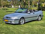 Saab 9-3 2.0 T Cabrio AUT 2001 Grijs, Auto's, 74 €/maand, Zwart, 4 cilinders, Cabriolet