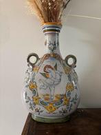 Vintage Keramische Vaas met Engel - Deruta, Antiek en Kunst, Antiek | Vazen, Ophalen of Verzenden