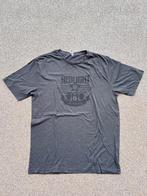 Donkergrijs t-shirt met print, Kleding | Heren, T-shirts, Ophalen of Verzenden, Zo goed als nieuw, Maat 52/54 (L), Grijs