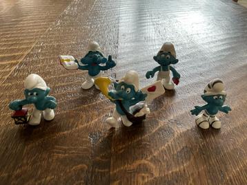 5 Smurfen, Peyo, Germany, Schleich. In goede staat. beschikbaar voor biedingen