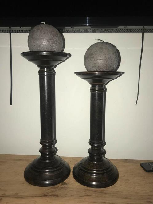 Prachtige stoere sobere kandelaars, Huis en Inrichting, Woonaccessoires | Kandelaars en Kaarsen, Zo goed als nieuw, 25 tot 50 cm