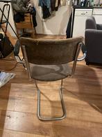 Vintage Jaren 60 Design Gispen Eetkamerstoel - Opknapper, Ophalen, Gebruikt, Zwart, Metaal