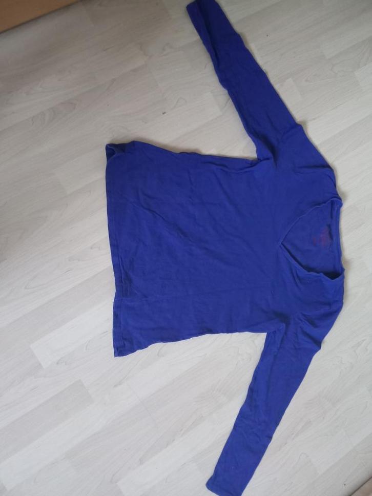 Long-Sleeve Blauwe Shirt, Kleding | Dames, T-shirts, Gedragen, Maat 38/40 (M), Blauw, Lange mouw, Verzenden