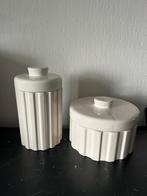 Riviera maison clay voorraadpot 2 x Nieuw, Ophalen of Verzenden, Zo goed als nieuw, Glas, Pot, Bus of Blik