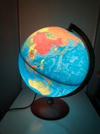 Wereldbol, globe met verlichting. Koopje €5,00, Ophalen, Verlicht, Gebruikt