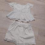 Broderie setje wit 14y 158 164 leuk zomersetje broekje top, Ophalen of Verzenden, Meisje