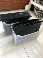 2 bakken met plastic hangmappen, Doe-het-zelf en Verbouw, Kratten en Dozen, Gebruikt, Ophalen of Verzenden, Minder dan 40 cm, Minder dan 35 cm