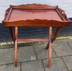 butlertray, inklapbaar, dienblad op onderstel, De doofpot, Ophalen of Verzenden, Rechthoekig, Hout