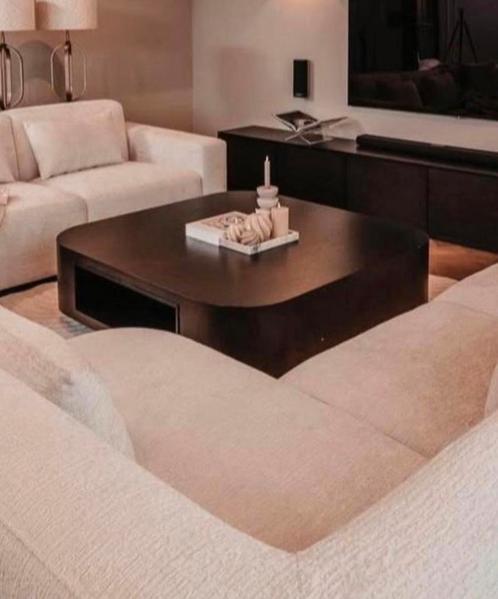 Showroom zwarte eiken salontafel, Huis en Inrichting, Tafels | Salontafels, Zo goed als nieuw, Ophalen