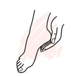 Gratis pedicurebehandeling (eelt, likdoorns) als model