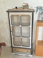 Vintage ladekast en vitrinekast, Huis en Inrichting, 25 tot 50 cm, 100 tot 150 cm, 150 tot 200 cm, Gebruikt