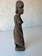 Afrikaans Houten Beeld Vrouw, Ophalen of Verzenden