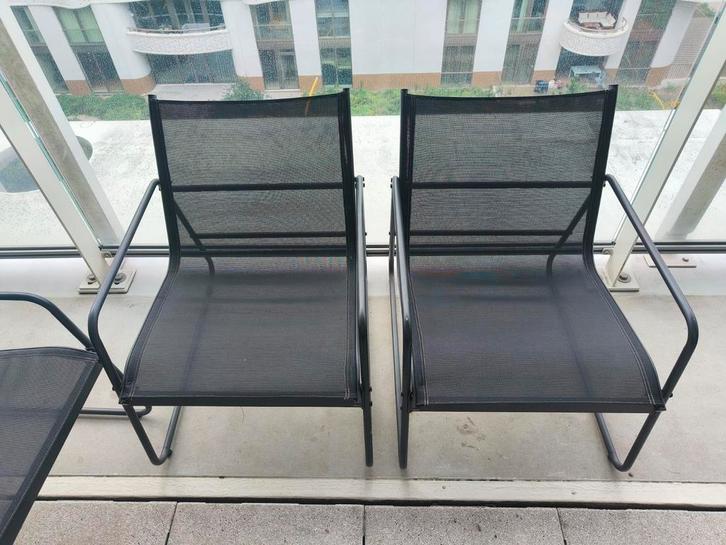 Buitenstoelen en buitenbank, Tuin en Terras, Tuinstoelen, Gebruikt, Aluminium, Ophalen