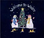 borduurpakket welcome to winter snowman MARTI, Ophalen of Verzenden, Nieuw, Handborduren, Borduurpakket