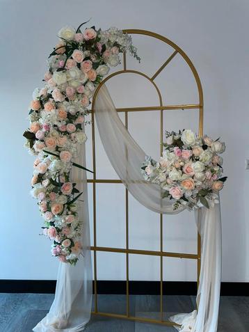 Romantische backdrop perzik / peach beschikbaar voor biedingen