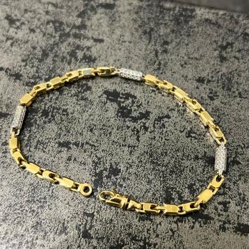 14 karaat gouden armband monte Carlo massief beschikbaar voor biedingen