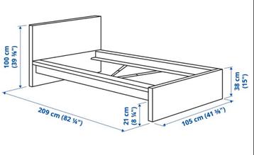 Malm bedframe met lattenbodem - afbeelding 8