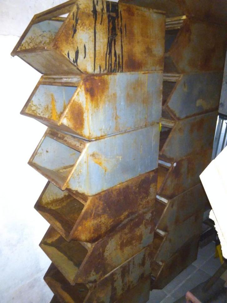15 Industriële Gereedschapsbakken - Nostalgisch Erfgo, Antiek en Kunst, Curiosa en Brocante, Ophalen of Verzenden