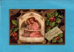 Mooie oude kerstkaart met lezende engeltjes M497 ca 1910, Verzamelen, Ansichtkaarten | Themakaarten, Ophalen of Verzenden, Voor 1920