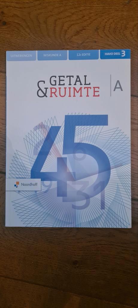 Getal & Ruimte Havo A deel 3 uitwerkingen (12e editie), p st, Boeken, Schoolboeken, HAVO, Ophalen of Verzenden