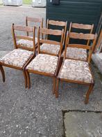 6 Eiken Stoelen, Ophalen, Hout, Gebruikt, Bruin