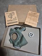 Volksgasmasker compleet met doos., Ophalen of Verzenden, Duitsland, Kleding of Schoenen
