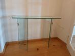 Glazen sidetable, Huis en Inrichting, Ophalen, 100 tot 150 cm, Glas, Zo goed als nieuw
