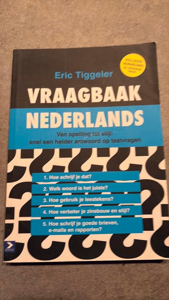 Eric Tiggeler - Vraagbaak Nederlands, Boeken, Overige Boeken, Zo goed als nieuw, Ophalen of Verzenden