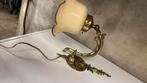 Prachtige brocante wandschemerlamp, Huis en Inrichting, Lampen | Wandlampen, Ophalen of Verzenden, Zo goed als nieuw, Glas, Brocante, klassiek
