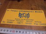 Int transport lesterhuis bv meeden transport en kranent50ton, Ophalen of Verzenden, Zo goed als nieuw