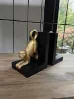 Boekensteun aap / goud / set van 2 / goudkleurig / apen, Huis en Inrichting, Woonaccessoires | Overige, Ophalen of Verzenden, Zo goed als nieuw